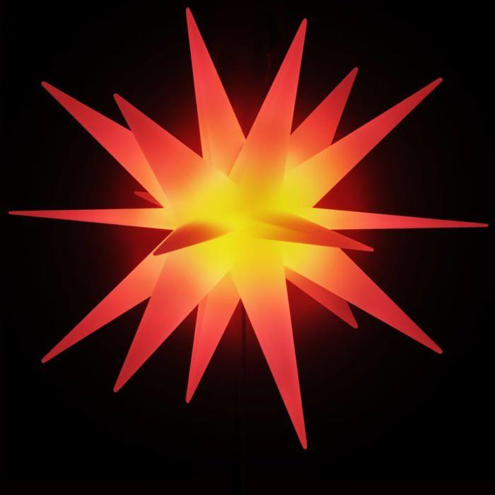 VidaXL Lumière de Noël avec Piquet LED Pliable, Éclairage d'Étoile de Noël, Décoration Lumineuse de Noël Intérieur 356190