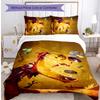 Rayman Set Biancheria da Letto Stampato 3 Pezzi Copripiumino Morbido Traspirante Set Federe Lavabile Decorazione Camera da Letto Regalo per la Casa