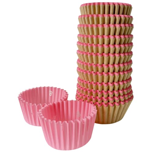 Artem Side Dish Cups, No. 8 Round Lunch Box Cups, 500 Count, Solid Pastel Pink, Microwave Safe, Made In Japan, Commercial Use, Film Case, A117497