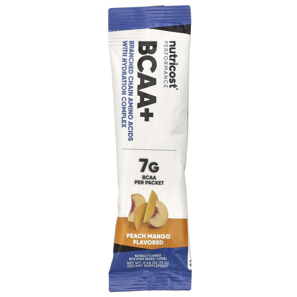 Performance, Bcaa+, Peach Mango, 20 Packets, 13G (0.5Oz) Each