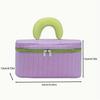 Multifunctional Cosmetic Bag Simple Contrast Color Square Makeup Storage Bag Travel Beauty Organizer Toiletry Bag