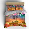 Floral Christian Decor Set: Inspiration Kid'S And Adults' Bedroom Decor, Exquisite Three-Piece Bedding Set Gift