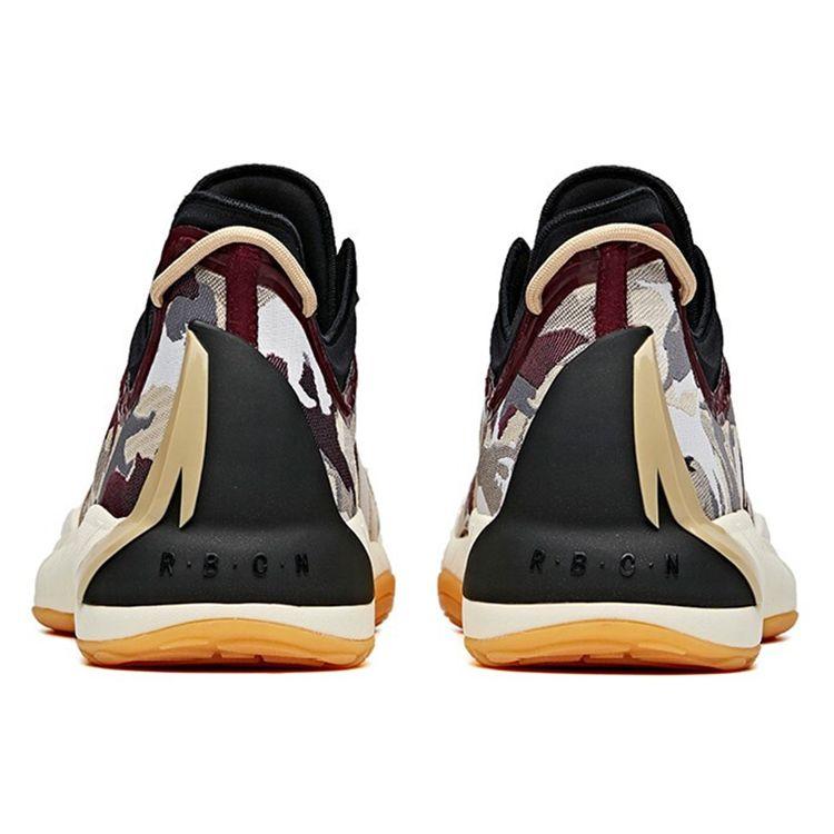 Anta Gh1 Low Shock Absorption Slip Resistant Durable Low Top Basketball Shoes Men Basketball Shoes Brown Black 112041103-2