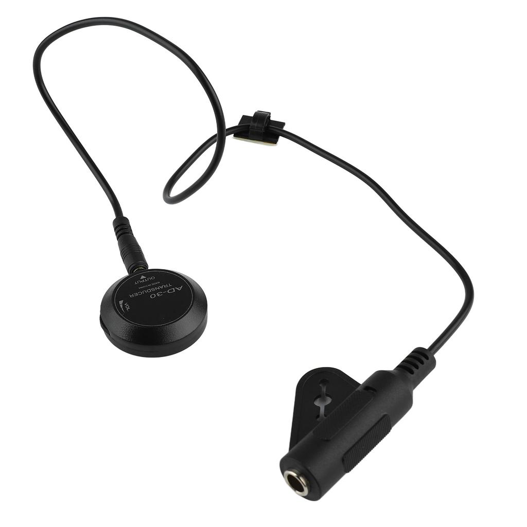 Acoustic Guitar Pickup Sound Hole Paste Contact Microphone Piezo Transducer Universal Instrument Accessories Black