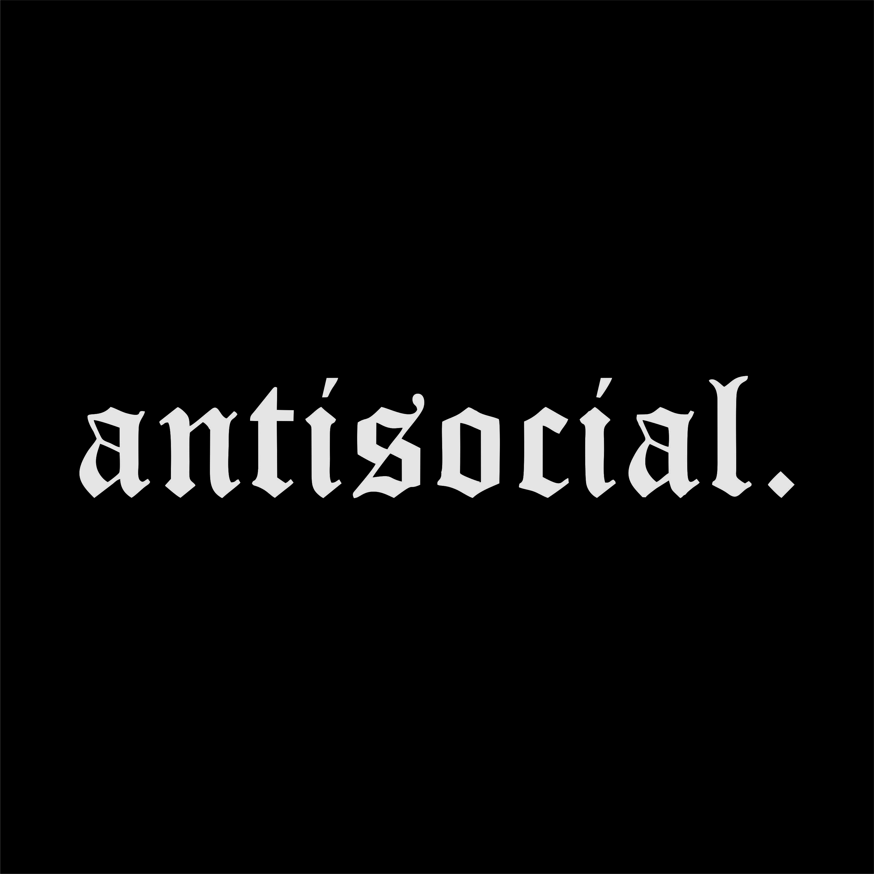 

Car Styling Antisocial Decals Windshield Banner Bumper Tuning Decor Vinyl Stickers Accessories 20CM x 3.4CM