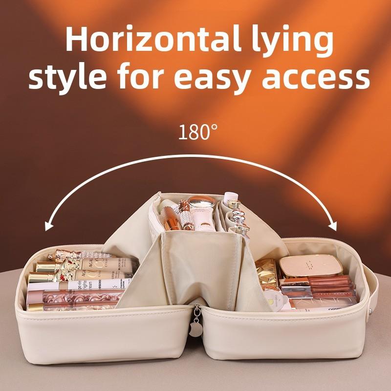 Urban Minimalist Makeup Bag With Waterproof Pu Material For Travel And Daily Use