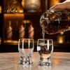 Tasses Bourbon à Base Lourde Mini Verre Snifter avec Base Ergonomique Lestée Cristal Transparent Dégustation Verres de Service Boissons Mixtes Prise en Main Confortable Cocktails