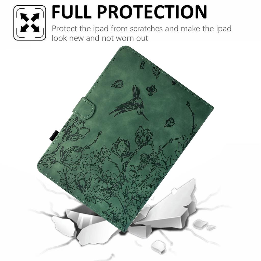Für Lenovo Tab M10 (Generation 3) Hülle Blume Vogel Aufgedruckter Kartenhalter Leder Tablet-Hülle