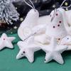 6Pcs/set Plastic Xmas Star Hanging Ornaments Round Christmas Balls Pendants  New Year
