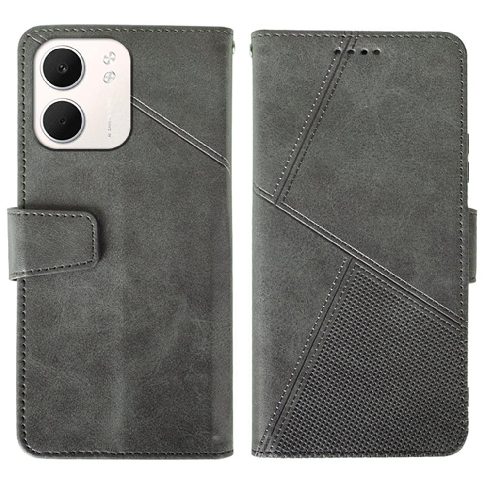 

IDEWEI Для Oppo A5x 4G Чехол Кожаный Кошелек Чехол для Телефона Подставка Текстура Теленка Grey