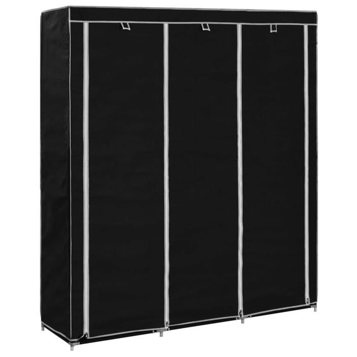 VidaXL Armoire avec Compartiments et Barres Garde-robe Stockage Vêtements Meuble de Rangement Chambre à Coucher Chaussures 282453