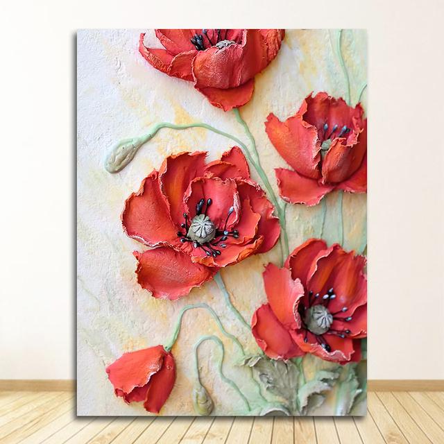 And Prints Wall Pictures For Living Room Decoration Art Scandinavian Home Decor Abstract Canvas Painting Wall Art Flower Posters