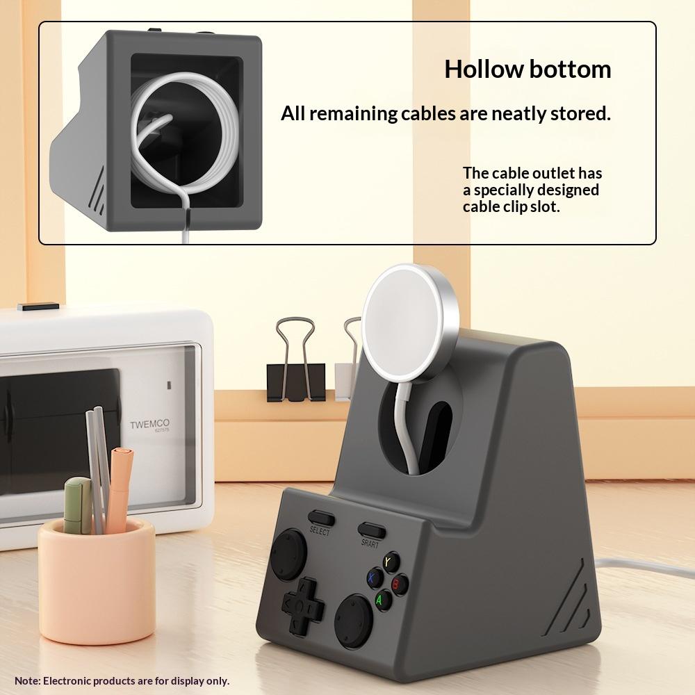 For Apple Watch Charging Stand Game Console Design Anti Slip Silicone Charger Dock