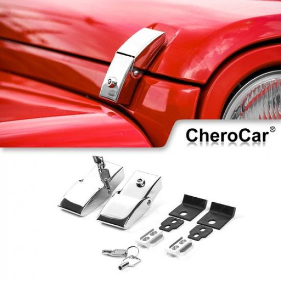 Locking Hood Catch Latch Buckle Lock P for Jeep Wrangler JK JL JT 07-21Chrome