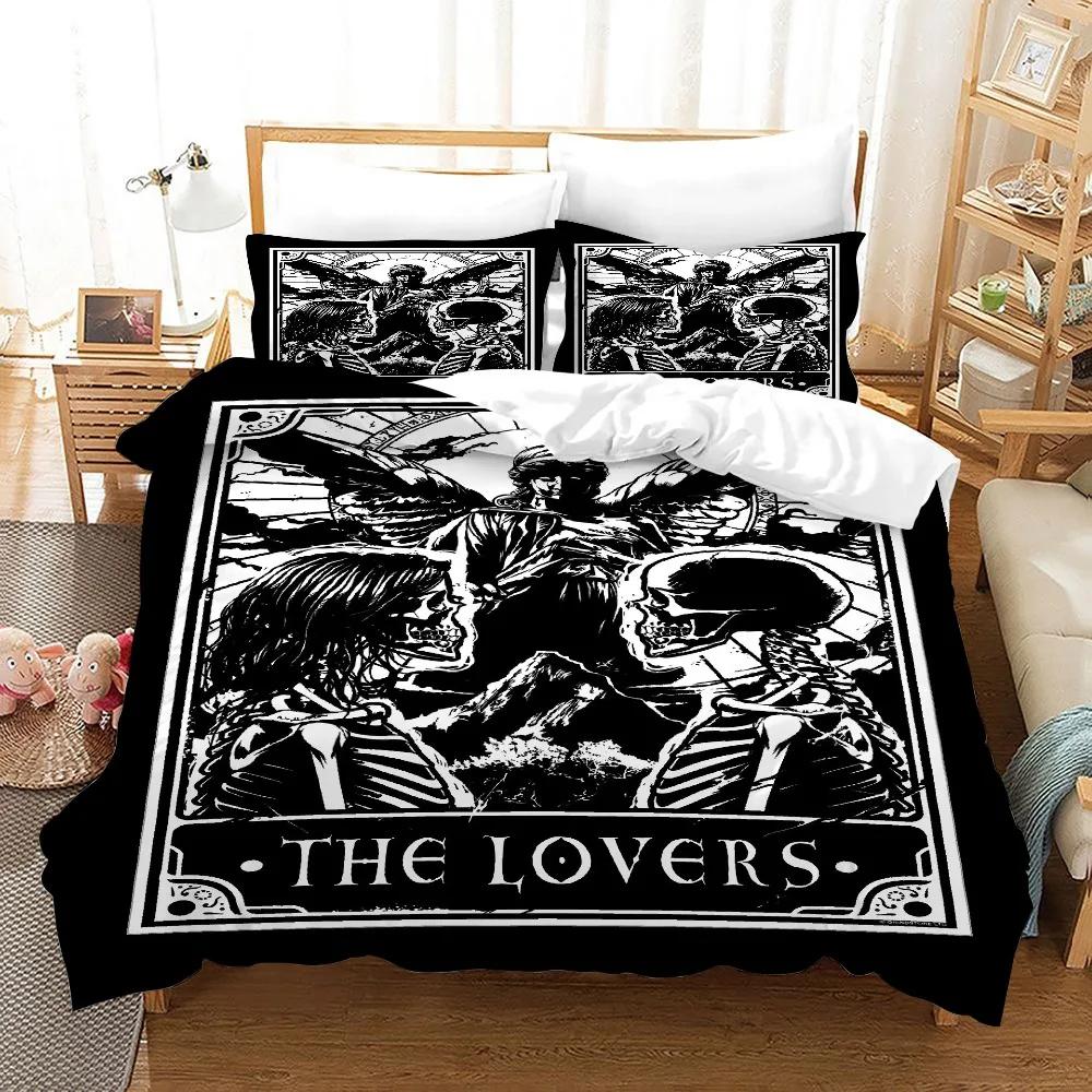 Wonderful Medusa In Myth 3D Duvet Cover Set Greek Mythology Figurine Medusa Themed Bedding Sets Full/Queen Size Comforter Cover
