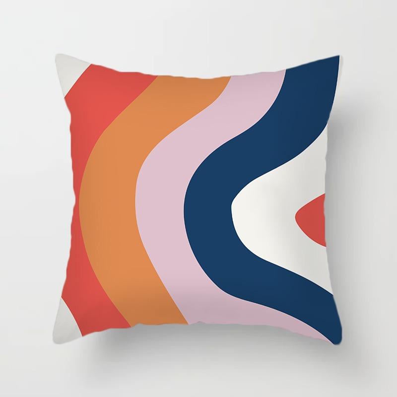 Luxury Home Decoration Pillowcase Simple Watercolor Flow Painting Office Sofa Car Cushion Cover