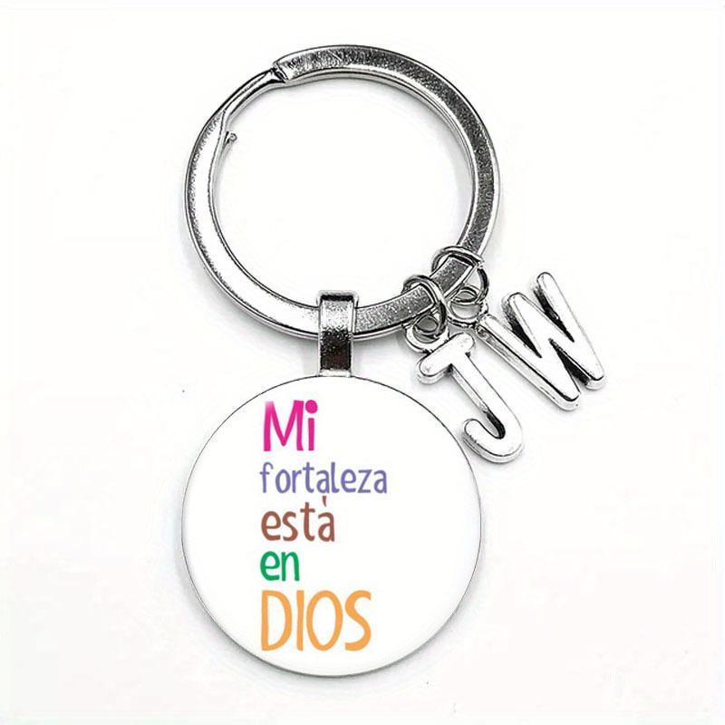 JW Alphabet He Will JWORG Time Gemstone Keychain JW Keyring Jesus Keychain