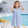 Disney Girls' Striped Flutter Sleeve Princess Dress