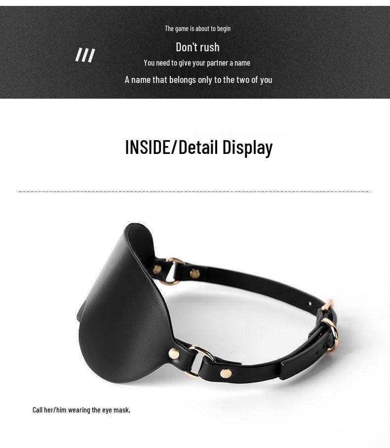 Zatemňovací Flirtovací Maska pro Pár – Návalitý Nástroj pro Hraní Rolí