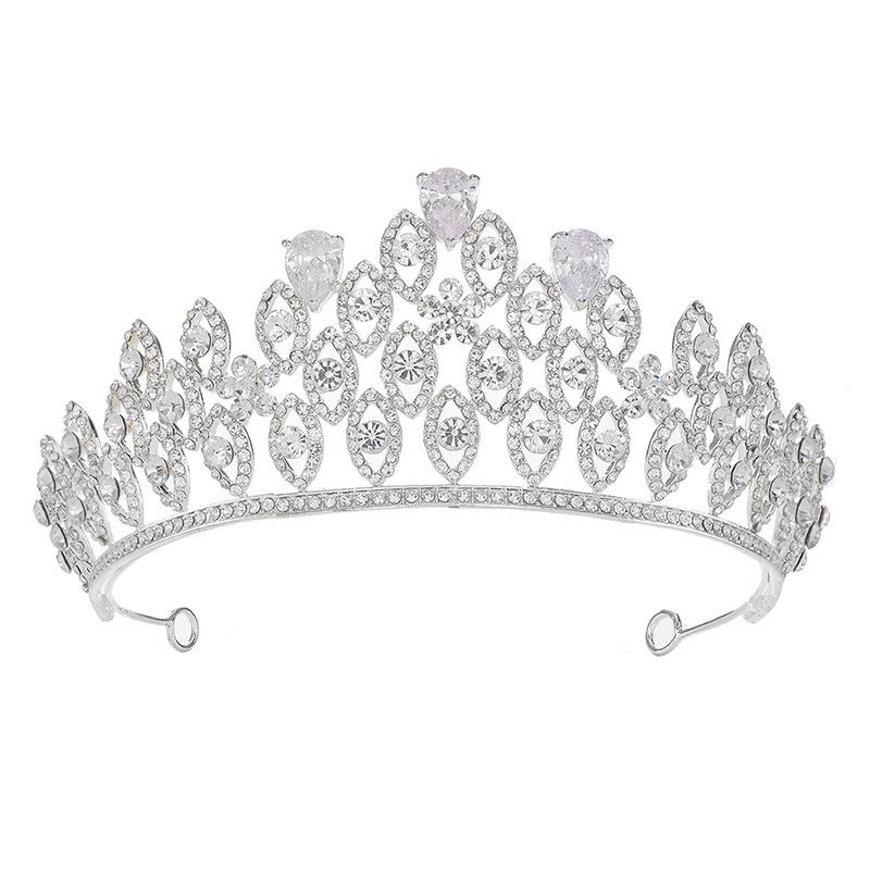

Свадебные украшения ААА циркониевая корона в европейском стиле свадебная корона-обруч