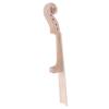 Exquisite Solid Wood Violin Fiddle Neck with Fingerboard for 4/4 DIY Parts