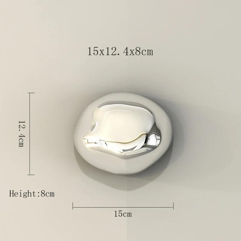 Pokovený simulovaný kamenný přívěsek Domov Moderní kamenné ozdoby Abstraktní dekorace Kreativní studio Pozadí Stěna Stereo závěsy