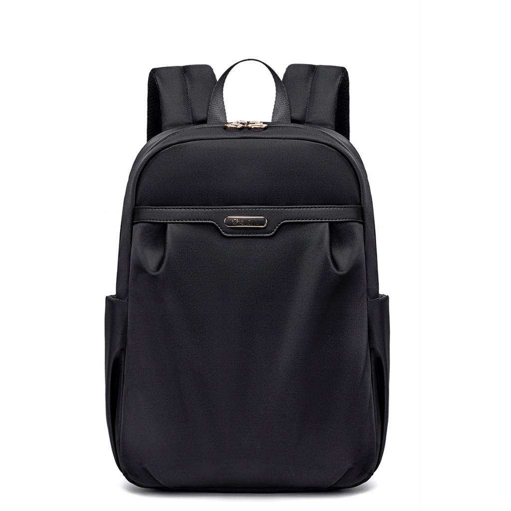 Czarny plecak miejski damski, wodoodporny, 9,8 l, na laptopa 13", elegancki i praktyczny. chantaria cb769black.