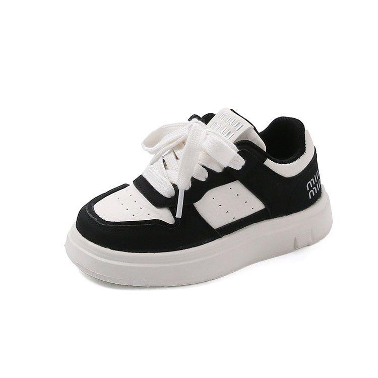 

Children s sports shoes 2025 spring and autumn new girls versatile low-top board shoes lightweight non-slip boys casual shoes 39 чёрный