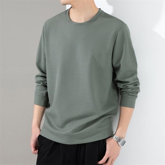 Men's Autumn Style Slim and Loose New Style Men's Long-sleeved Top Sweatshirt Men's T-shirt Casual Large Size Men