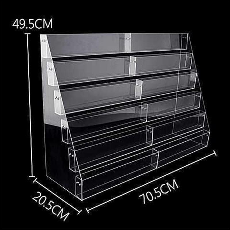 Multifunctional Acrylic Display: Booklet Rack, Pen Holder, Notebook & Magazine Organizer, Greeting Card Stand.
