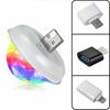 1pcs USB Dj Lamp Led Bar Night Light LED RGB Discos Stage Ing Projector Welcome Micro Crystal Ball Sound Party Atmosphere Lamp