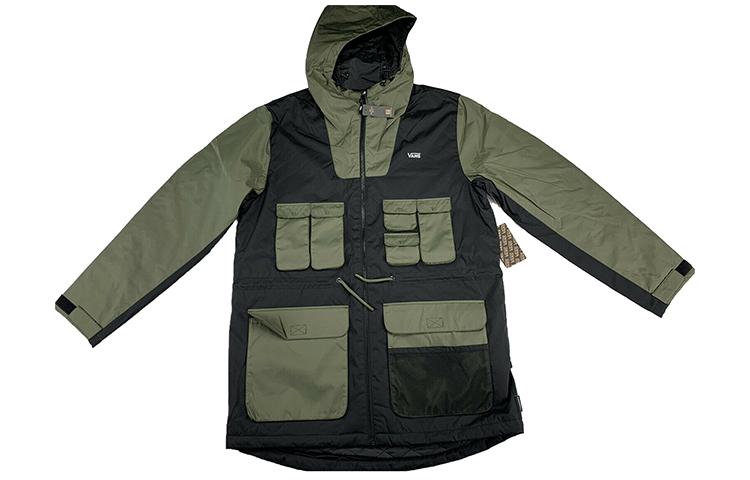 Men's Vans Jackets Men's Army Green Hooded Moderate Workwear
