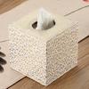 European Wooden Tissue Box Dining Table Napkin Holder Living Room Decorative Tissues Organizer Home Decoration Napkins Boxes