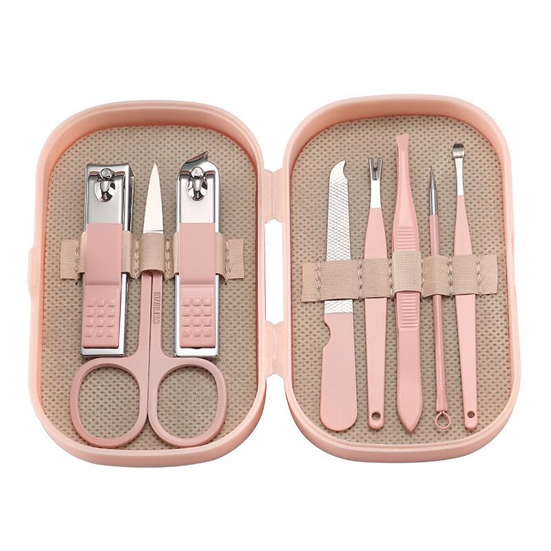 8-Piece Grooming Set: Nail Clippers, Pliers, Ear Pick, Foot Care, Eyebrow Tools, 14 Box Set
