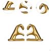 Heart Hand Bookends Books Stopper Creative Decorative Gesture Figurine for