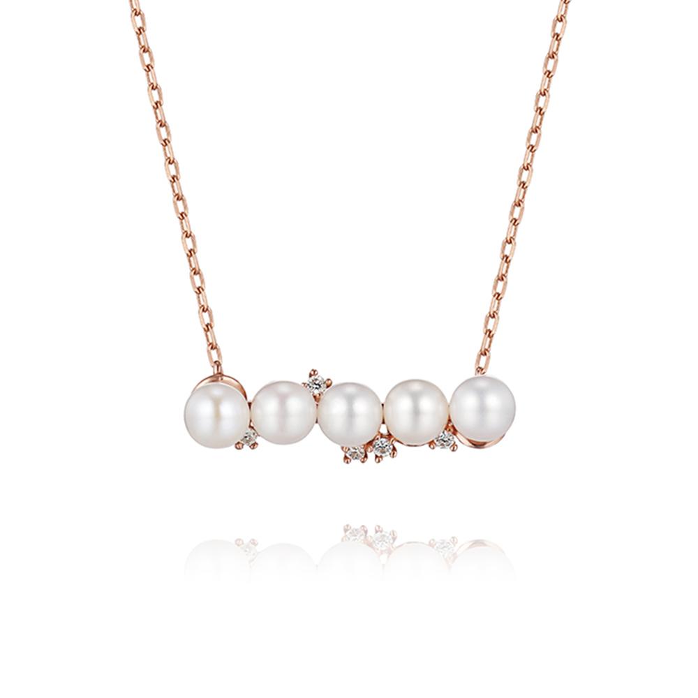 Roseedor Pearl Fiora Freshwater Pearl (4Mm) Necklace_241610041