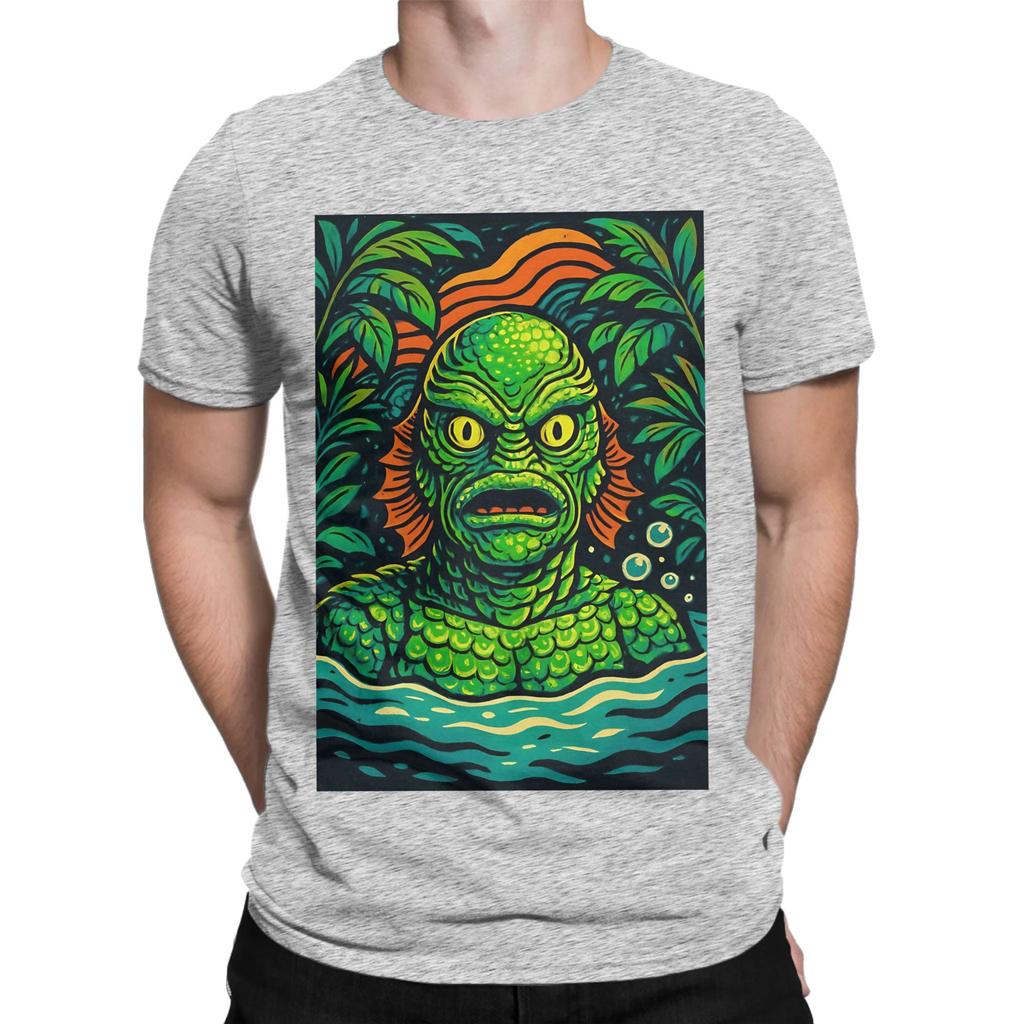 cCREATURE FROM THE BLACK LAGOON 1954 Novelty Graphic 100 Cotton TShirt cCreature from the Black Lagoon Tees Tops For Unisex