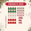 Mini Knit Hat and Scarf Set Christmas Tree Ornament DIY Accessories Wine Bottle Cover for Gift Tags