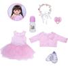 KEIUMI 55cm Reborn Baby Dolls Looks Like Princess Full Vinyl Can Bathe Babies Doll Newborn Girl Playmates Christmas Birthday Gifts