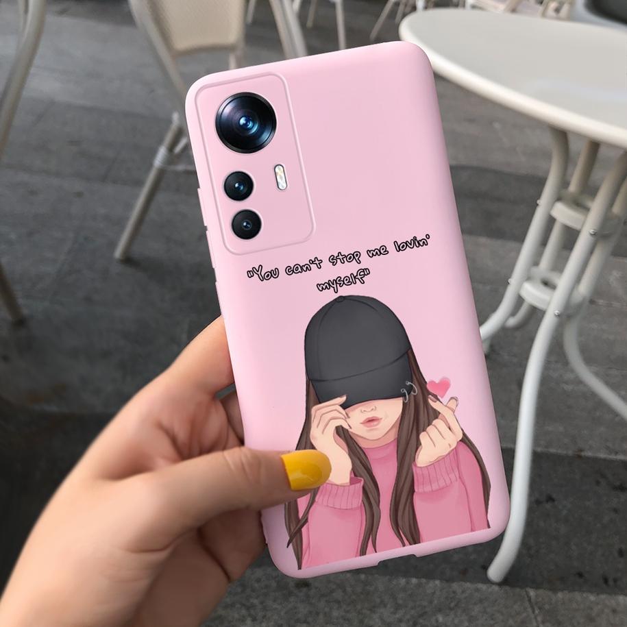 For Xiaomi 12T Pro Case 2022 Cute Sunflower Pretty Girls Cover Silicone Soft Phone Case For Xiaomi Mi12T Mi 12T Pro Cover Bumper