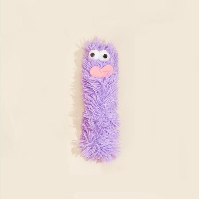 Cute Funny Plush Cat Toy With Catnip For Cat Self Boredom Relieving фиолетовый