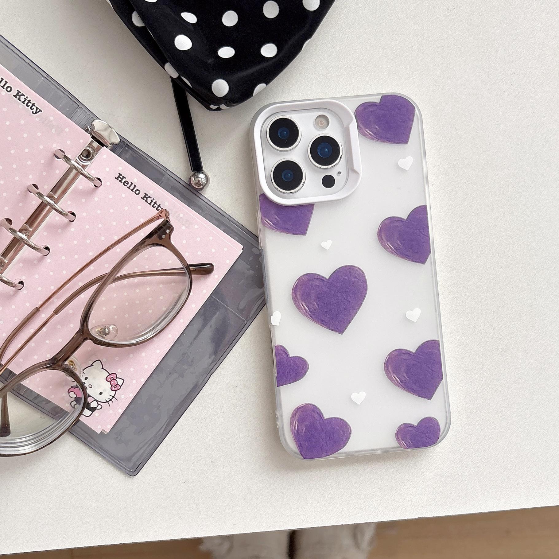 

Heart-Shaped Oil Painting iPhone 15/14/13 Case - Soft, Fits 17 Pro Max, Hot Seller for Women 15 Pro Max