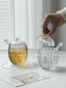 Honey Glass Jar Syrup Jam Storage Jar Storages Jar with Lid Mixing Rod Honey Jars Kitchen Storages Tools Food Storage Containers