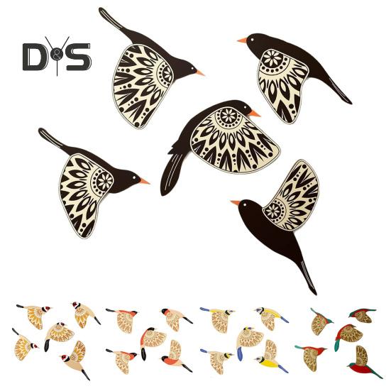 Létající ptáci nástěnné umění dřevo WC znamení domácí koupelna nástěnná dekorace dekorativní WC znamení doplňky