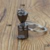 Mini 3D Creative Coffee Keychain Metal Moka Pitcher Keyring Coffee Handle Keyring  Birthday Gift