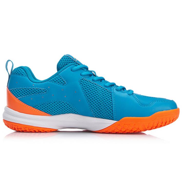 Li Ning Ace Rubber Comfortable Slip Resistant, Abrasion Resistant, Lightweight Low top Badminton Shoes Unisex Blue AYTP011-2