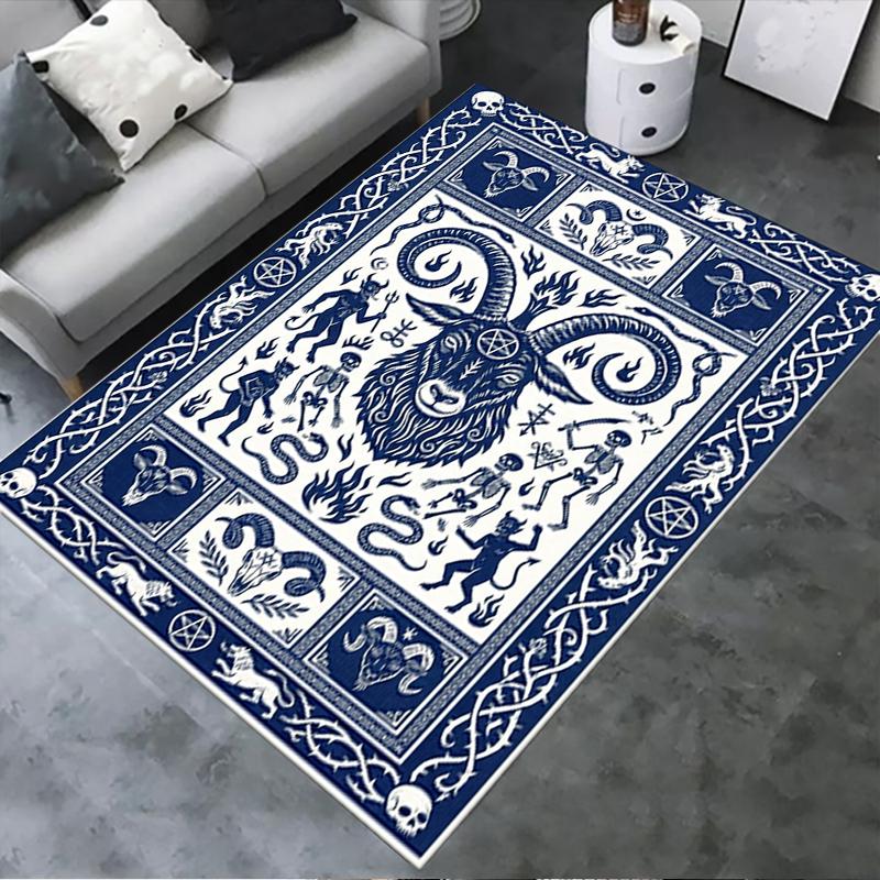 2025 New Goat Demon Carpet Rug for Living Room Bedroom Home Sofa Decoration,Kids play Non-slip Floor Mat141