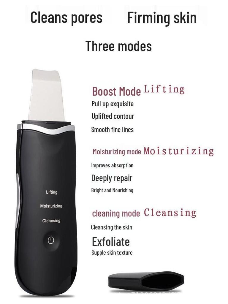 Ultrasonic Skin Scrubber: Blackhead Exfoliating & Acne Cleansing Device