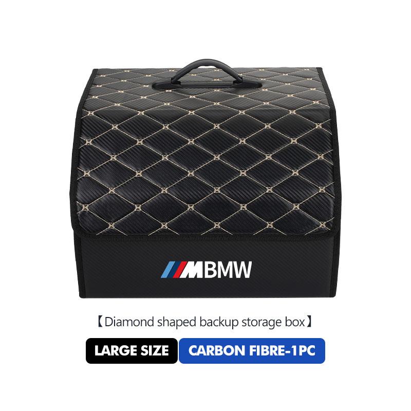 Car Portable Foldable Organizer Bag Leather Trunk Storage Box For BMW F30 E36 F20 E87 E70 E91 E30 E53 F31 F40 E92 E93 GU1