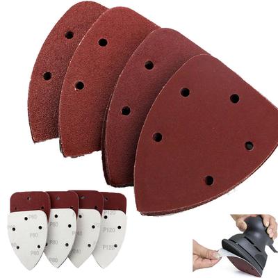 40 peças Novo 140*100mm 40 80 120 240 Grit Mouse Sander Pads Lixa Disco Polimento